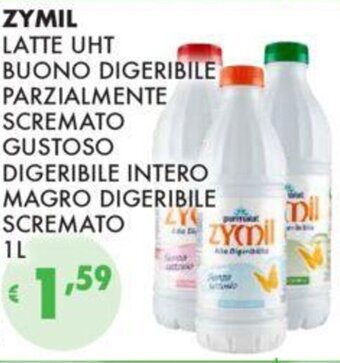 Eté ZYMIL LATTE UHT BUONO DIGERIBILE PARZIALMENTE SCREMATO GUSTOSO DIGERIBILE INTERO MAGRO DIGERIBILE SCREMATO 1 L offerta