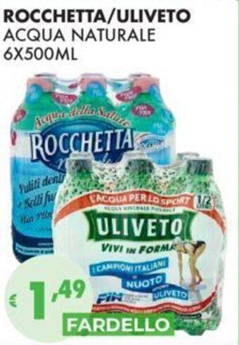 Eté ROCCHETTA/ULIVETO ACQUA NATURALE 6X500ML offerta