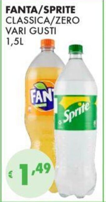 Eté FANTA/SPRITE CLASSICA/ZERO VARI GUSTI 1,5L offerta