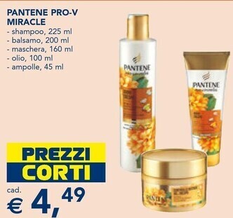 Esselunga Pantene pro-v miracle offerta