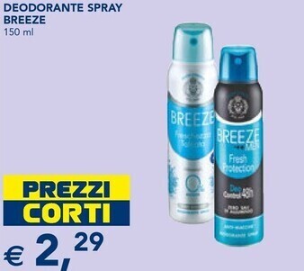 Esselunga Breeze deodorante spray offerta