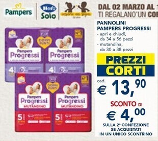 Esselunga Pampers pannolini progressi offerta