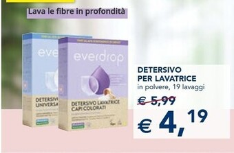 Esselunga Everdrop - detersivo lanatrice offerta