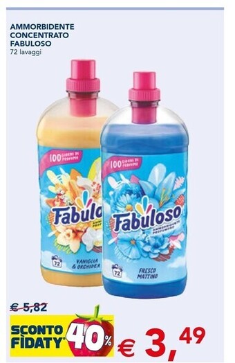 Esselunga Fabuloso ammorbidente concentrato offerta