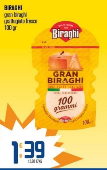 Ottimo Market BIRAGHI gran biraghi grattugiato fresco 100 gr offerta