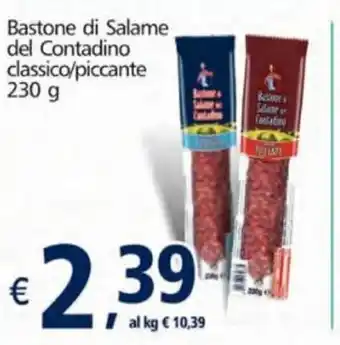 Alter Discount Bastone di Salame del Contadino classico/piccante 230g offerta