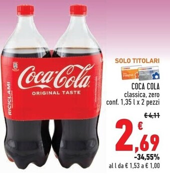 Conad City Coca cola classica offerta