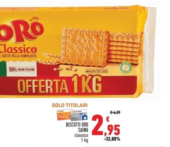 Oro saiwa biscotti