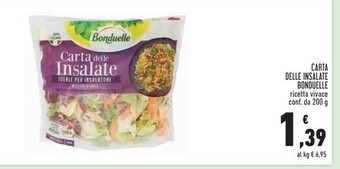 Conad Superstore Bonduelle carta delle insalate offerta