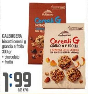 Ottimo Market GALBUSERA biscotti cereali g granola e frolla 300 gr offerta