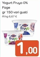 Famila Superstore Fage yogurt fruyo 0% offerta