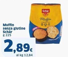 Sigma Schar muffin senza glutine offerta