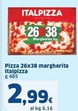 Sigma Italpizza pizza 26x38 margherita offerta