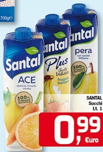 Punto é market Santal succhi offerta