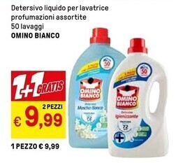 Omino bianco detersivo liquido per lavatrice 50 lavaggi