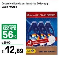 Iper La Grande Dash detersivo liquido per lavatrice 60 lavaggi offerta