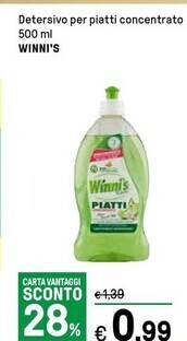 Winni's detersivo per piatti concentrato