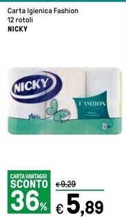 Nicky carta igienica fashion