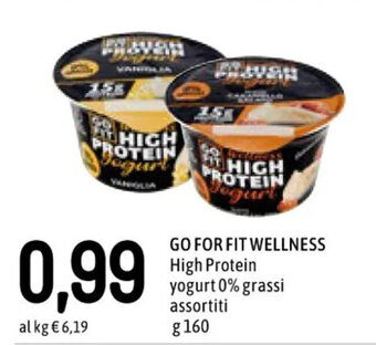 GO FOR FIT WELLNESS High Protein yogurt 0% grassi assortiti g160