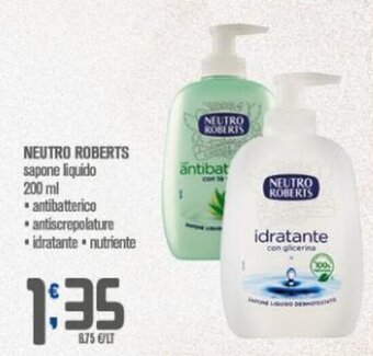Ottimo Market NEUTRO ROBERTS sapone liquido 200 ml offerta