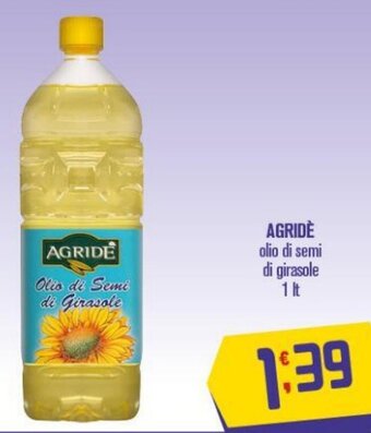 AGRIDE olio di semi di girasole 1 lt