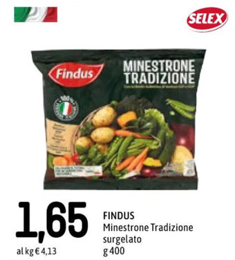 Famila Superstore FINDUS Minestrone Tradizione surgelato g 400 offerta