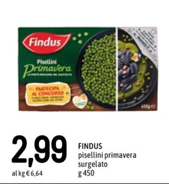 Famila Superstore FINDUS pisellini primavera surgelato g 450 offerta