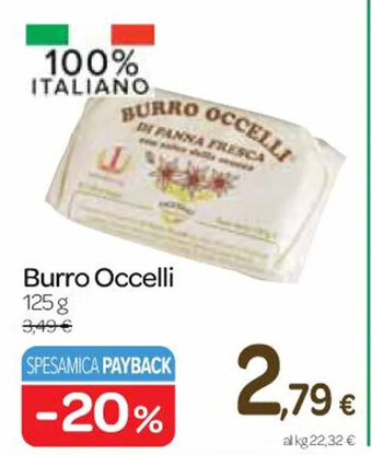 Carrefour Express Burro Occelli 125g offerta