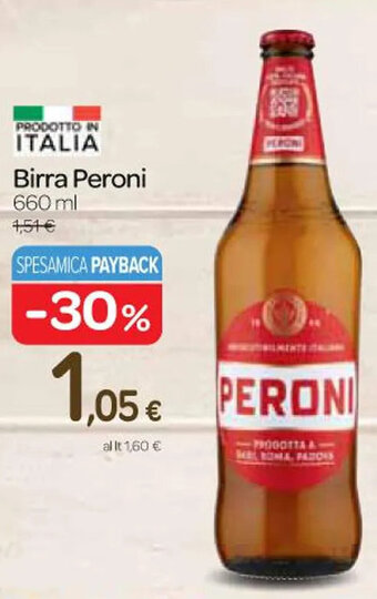 Carrefour Express Birra Peroni 660 ml offerta