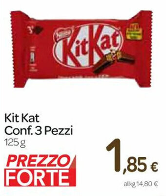 Carrefour Express Kit Kat Conf. 3 Pezzi 125g offerta