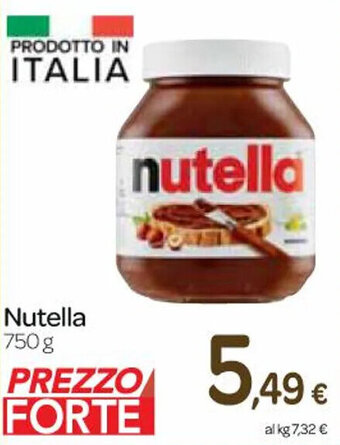 Carrefour Express Nutella 750 g offerta