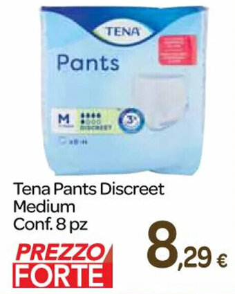 Carrefour Express Tena Pants Discreet Medium Conf. 8 pz offerta