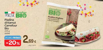 Piadina di Kamut Carrefour Bio 225 g