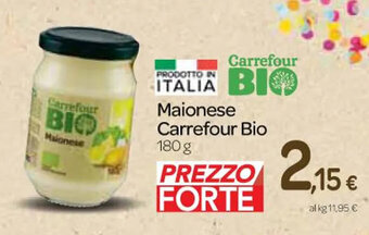 Carrefour Express Maionese Carrefour Bio 180 g offerta