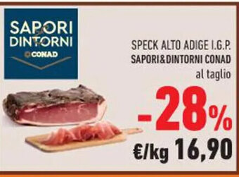 SPECK ALTO ADIGE I.G.P. SAPORI&DINTORNI CONAD al taglio