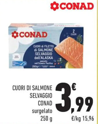 CUORI DI SALMONE SELVAGGIO CONAD surgelato 250 g
