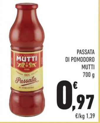 Conad Margherita PASSATA DI POMODORO MUTTI 700 g offerta