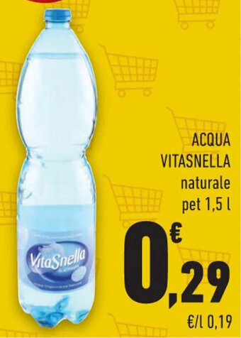 Conad Margherita ACQUA ACQUA VITASNELLA naturale pet 1,5 L offerta