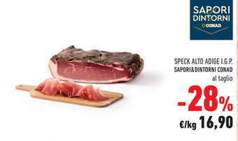 SPECK ALTO ADIGE I.G.P. SAPORI&DINTORNI CONAD al taglio