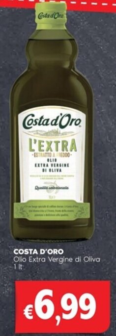 Quick Sisa COSTA D'ORO Olio Extra Vergine di Oliva 1 lt offerta