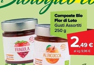 Carrefour Market Fior di loto composte bio offerta