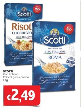 Quick Sisa SCOTTI Riso Italiano Chicchi grossi/Roma 1 kg offerta