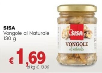 Quick Sisa SISA Vongole al Naturale 130 g offerta