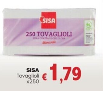 Quick Sisa SISA Tovaglioli x250 offerta