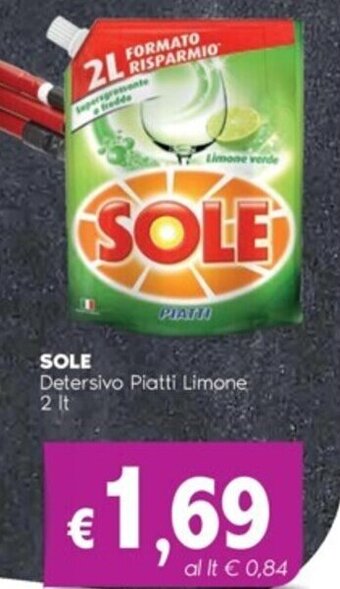 Quick Sisa SOLE Detersivo Piatti Limone 2 It offerta