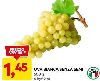 DPiù Uva bianca senza semi offerta