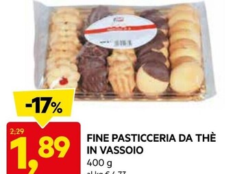 DPiù Fine pasticceria da thè in vassoio offerta