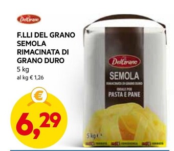 DPiù F.lli del grano semola rimacinata di grano duro offerta