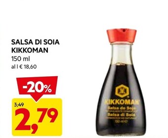 DPiù Kikkoman salsa di soia offerta