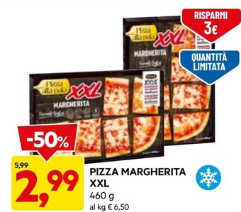 DPiù Pizza alla pala pizza margherita xxl offerta